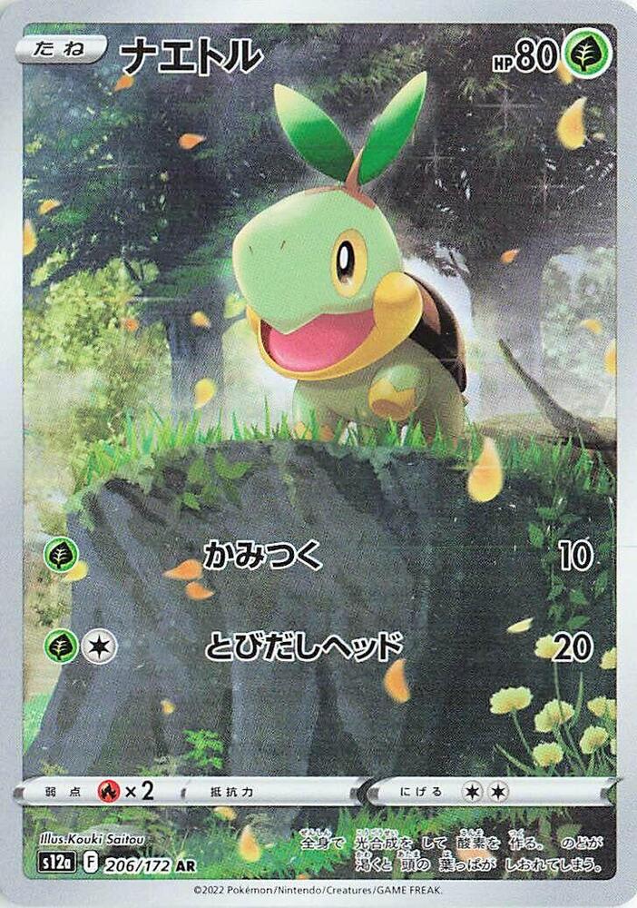 Turtwig Art Rare S12a 206/172 (Back)